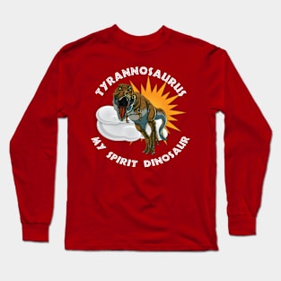 Tyrannosaurus Rex My Spirit Dinosaur Design Long Sleeve T-Shirt